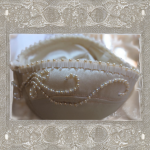 Ivory Corset 34C – Floral Pearls