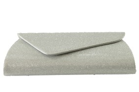 Wallet Clutch Silber-Durchwirkt